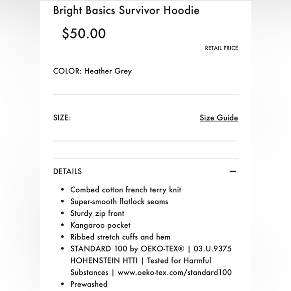 Kid’s Hanna Andersson Heather Gray Cotton Bright Basics Survivor Zip-Up Hoodie - Picture 14 of 14